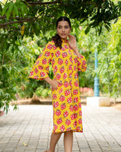 Load image into Gallery viewer, LoveBug Aye Line- Soft Cotton Shirt Dress
