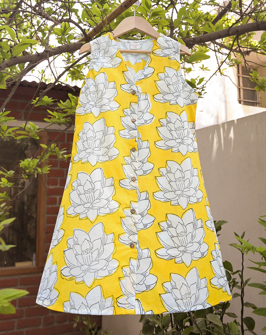 Mallika Yellow Dress for Girls