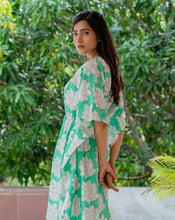 Load image into Gallery viewer, Mallika Hand Block Printed Cotton Kaftan - Full Length
