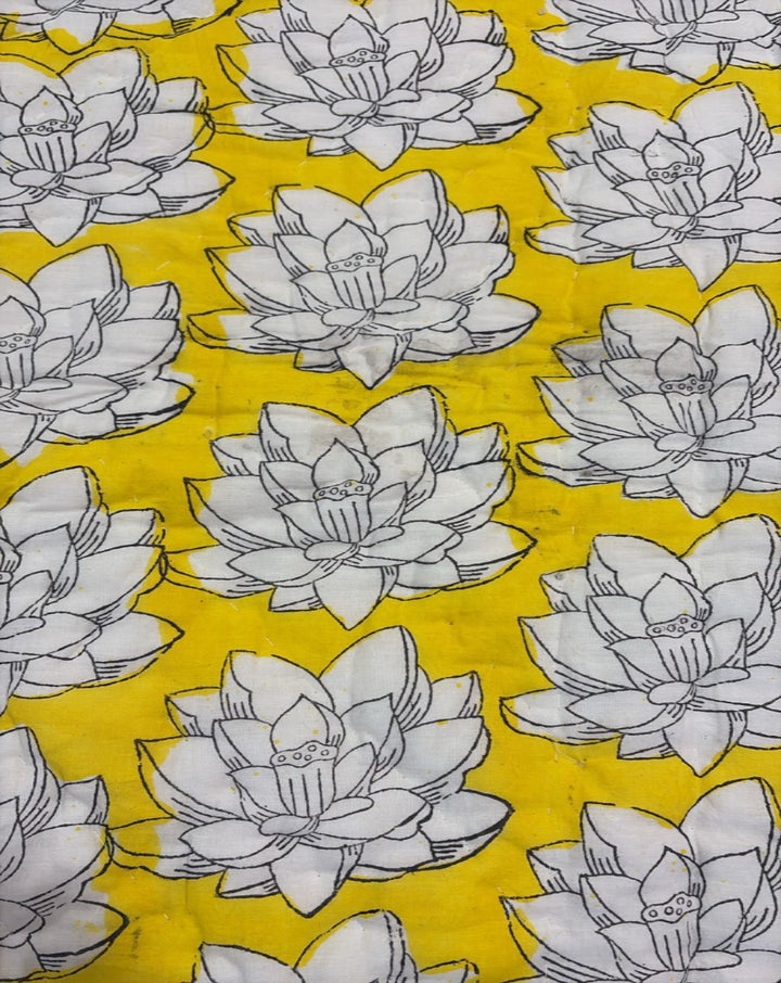 Mallika Hand Block Printed Cotton Quilt - Minor Defect B21