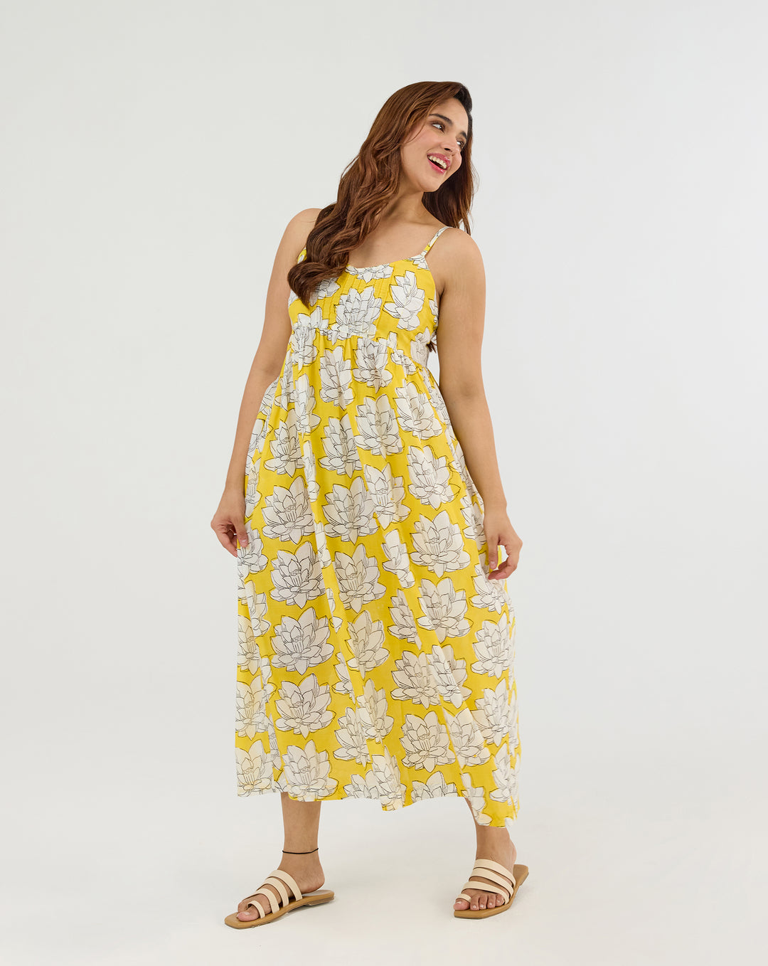 Mallika Cotton Strappy Dress