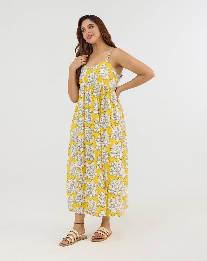 Mallika Cotton Strappy Dress