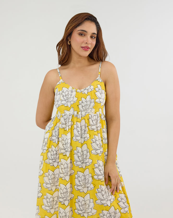 Mallika Cotton Strappy Dress