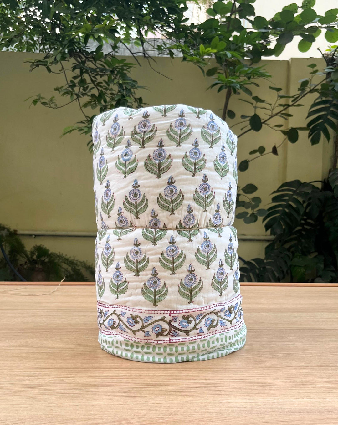 Morpankhi Hand Block Printed Cotton Quilt - Minor Defect B8