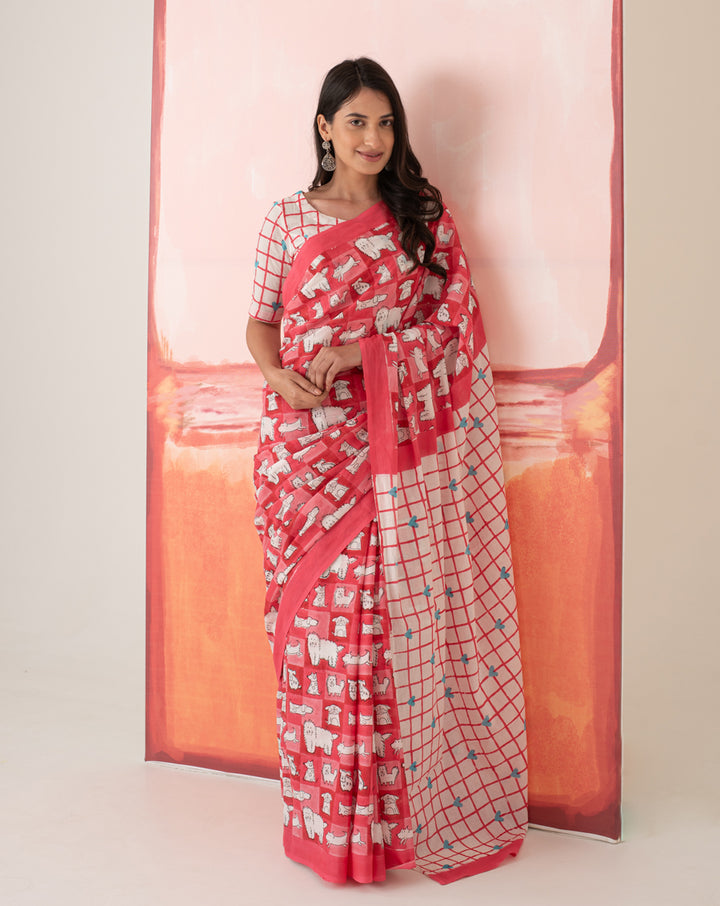 Mumtaaz’s Woof Mul Cotton Saree