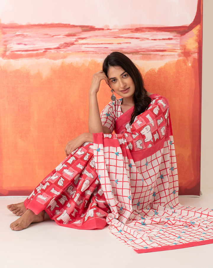 Mumtaaz’s Woof Mul Cotton Saree