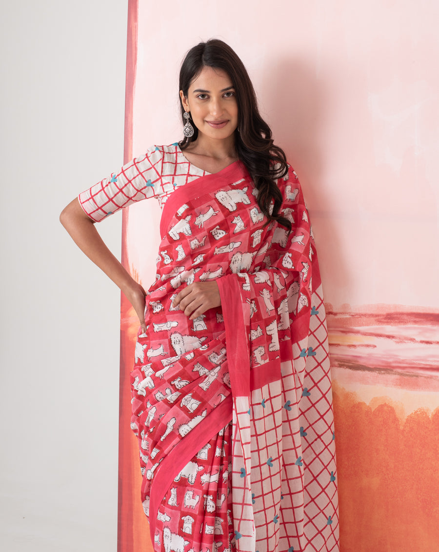 Mumtaaz’s Woof Mul Cotton Saree