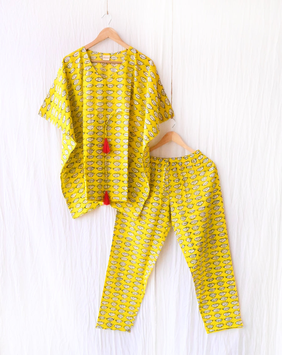 Nazar Battu Chill Jams - Soft Cotton Pyjama Set - Minor Defect CJ45