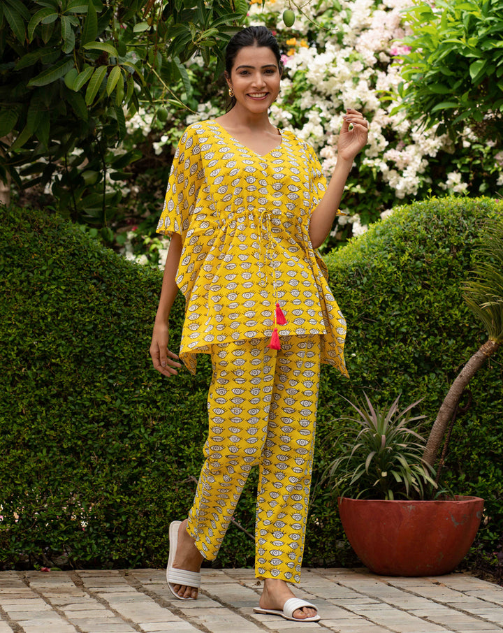 Nazar Battu Chill Jams Cotton Co-ord Set