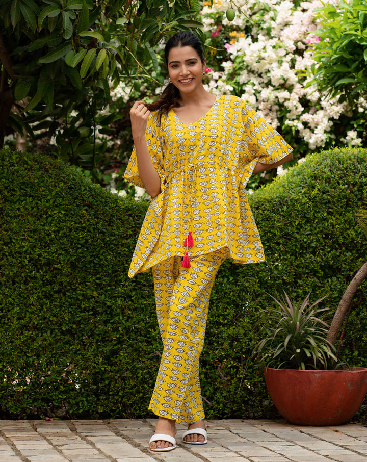 Nazar Battu Chill Jams Cotton Co-ord Set