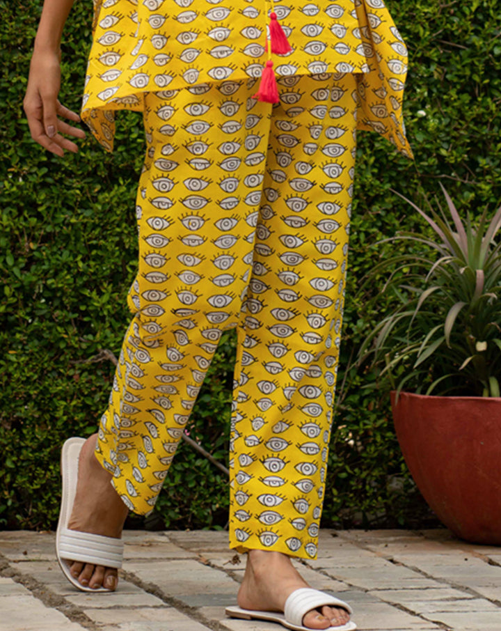 Nazar Battu Soft Cotton Pyjama - Length 31 inches
