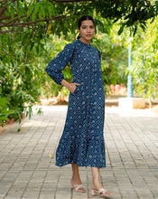 Load image into Gallery viewer, Neel Hand Block Printed Cotton Shirt Dress

