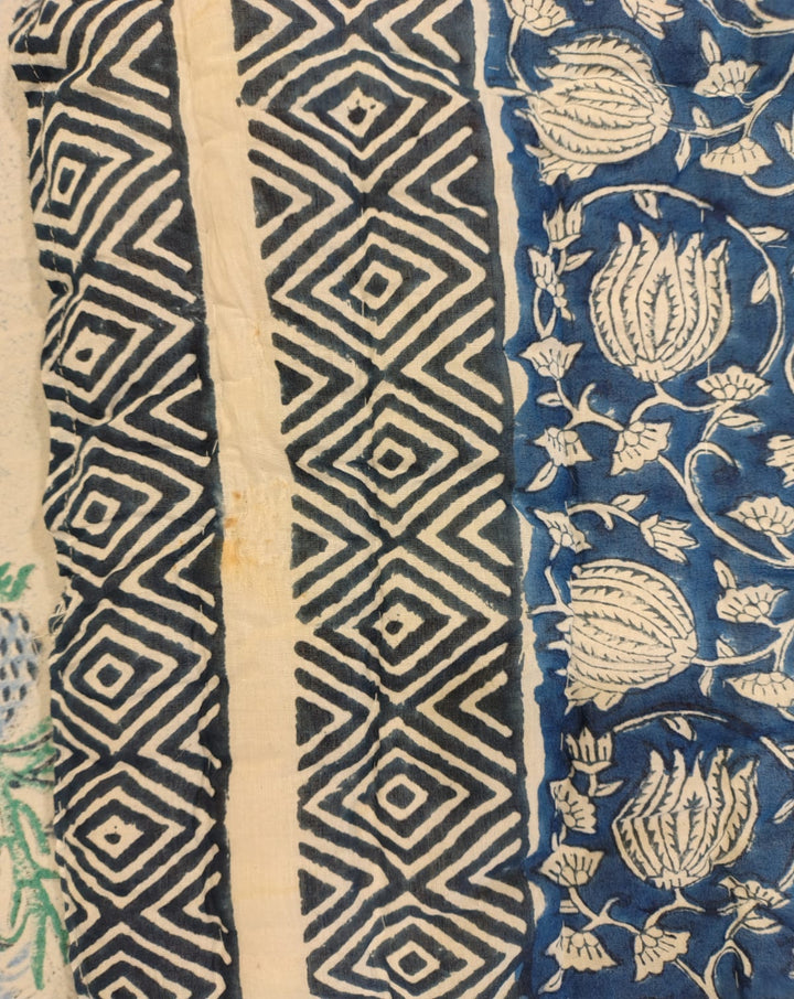 Neel Kamal Hand Block Printed Cotton Quilt - Minor Defect B19