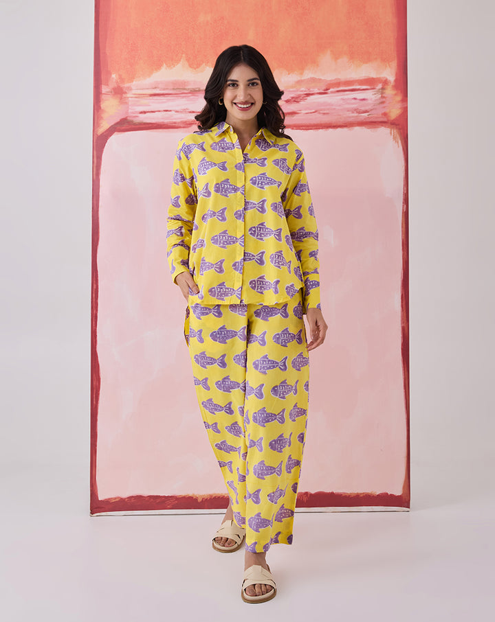 O'Fish Cotton Co-ord Set