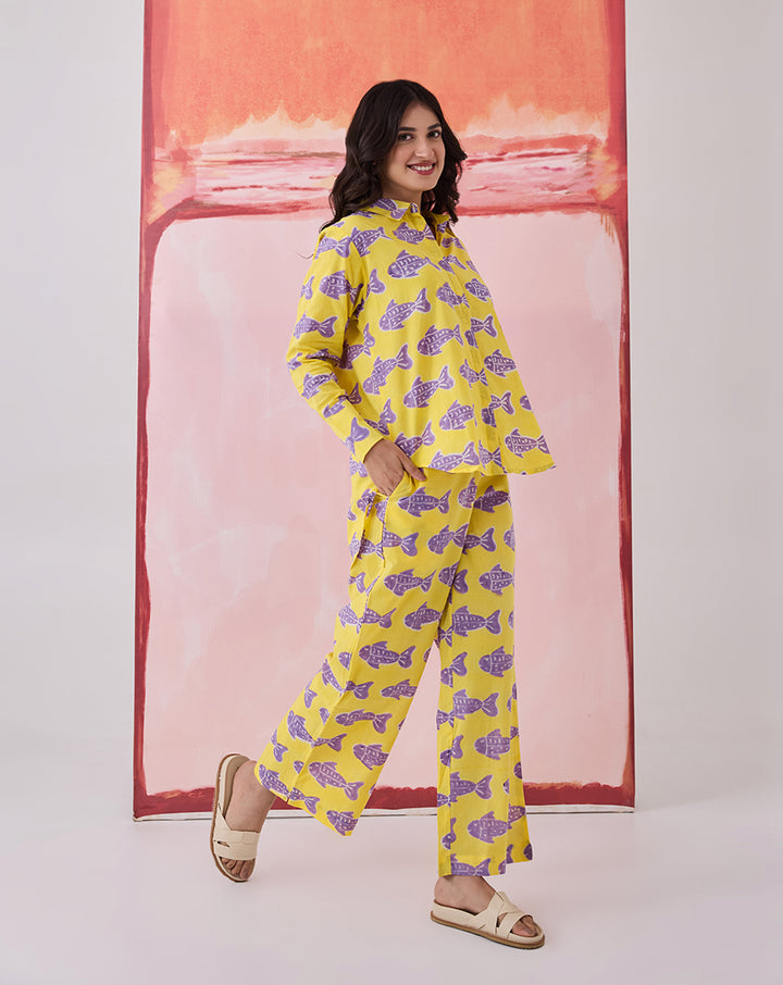 O'Fish Cotton Co-ord Set