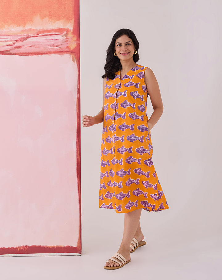 O'Fish Midi Rachel Dress - PREORDER