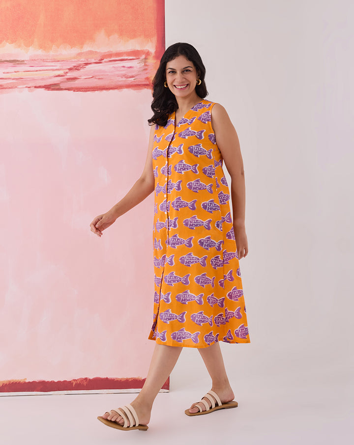 O'Fish Midi Rachel Dress - PREORDER