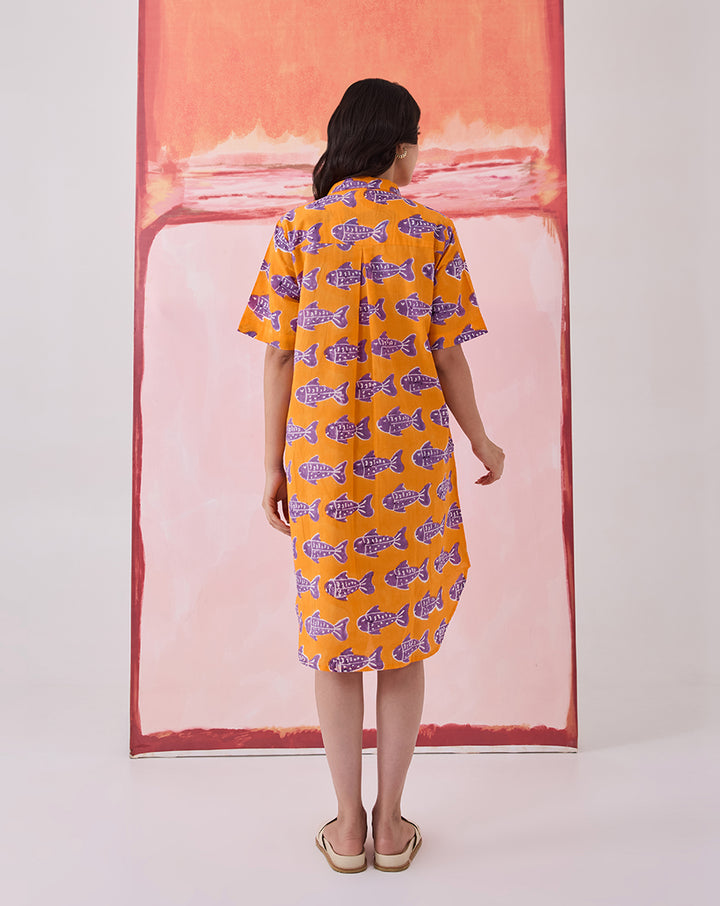 O'Fish Short Shirt Dress - PREORDER