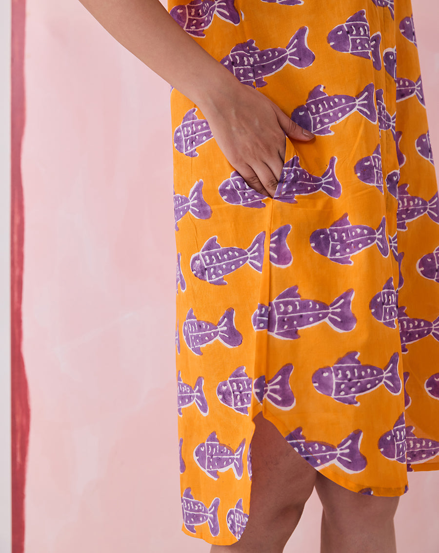 O'Fish Short Shirt Dress - PREORDER