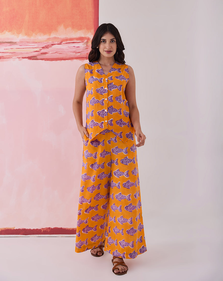 O'Fish Waistcoat Cotton Co-ord Set