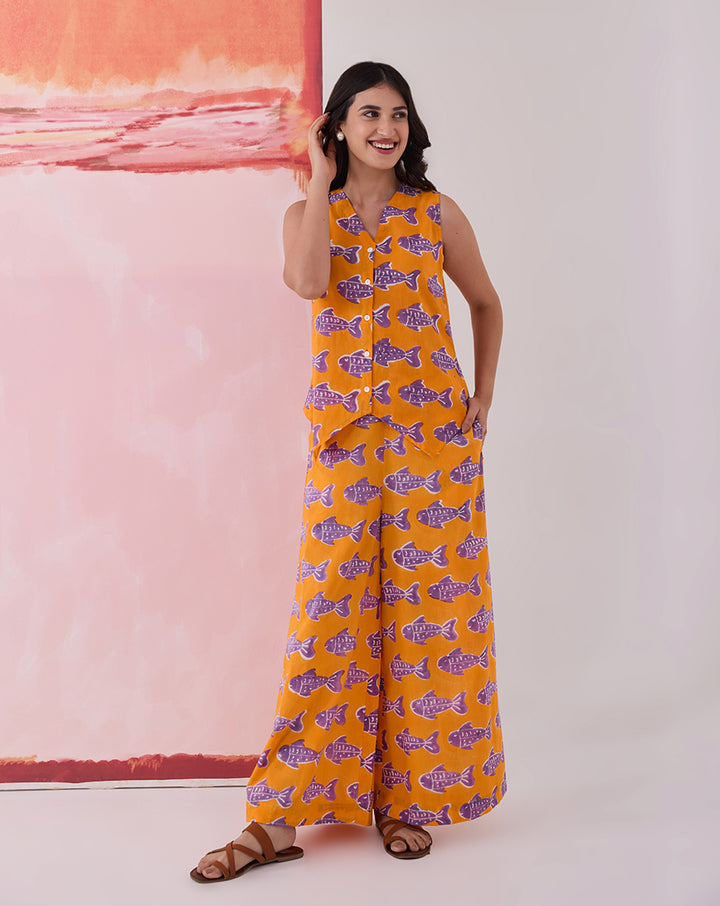 O'Fish Waistcoat Cotton Co-ord Set