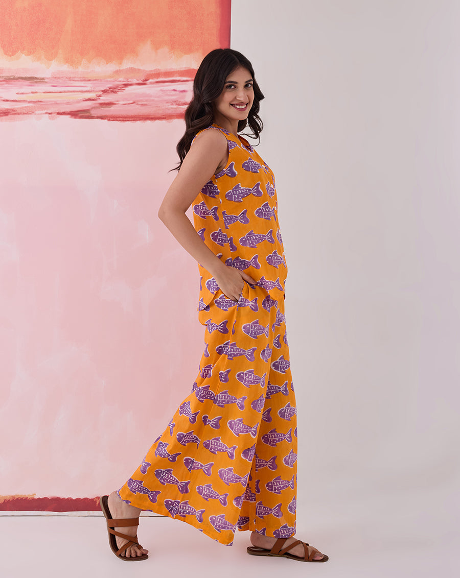 O'Fish Waistcoat Cotton Co-ord Set