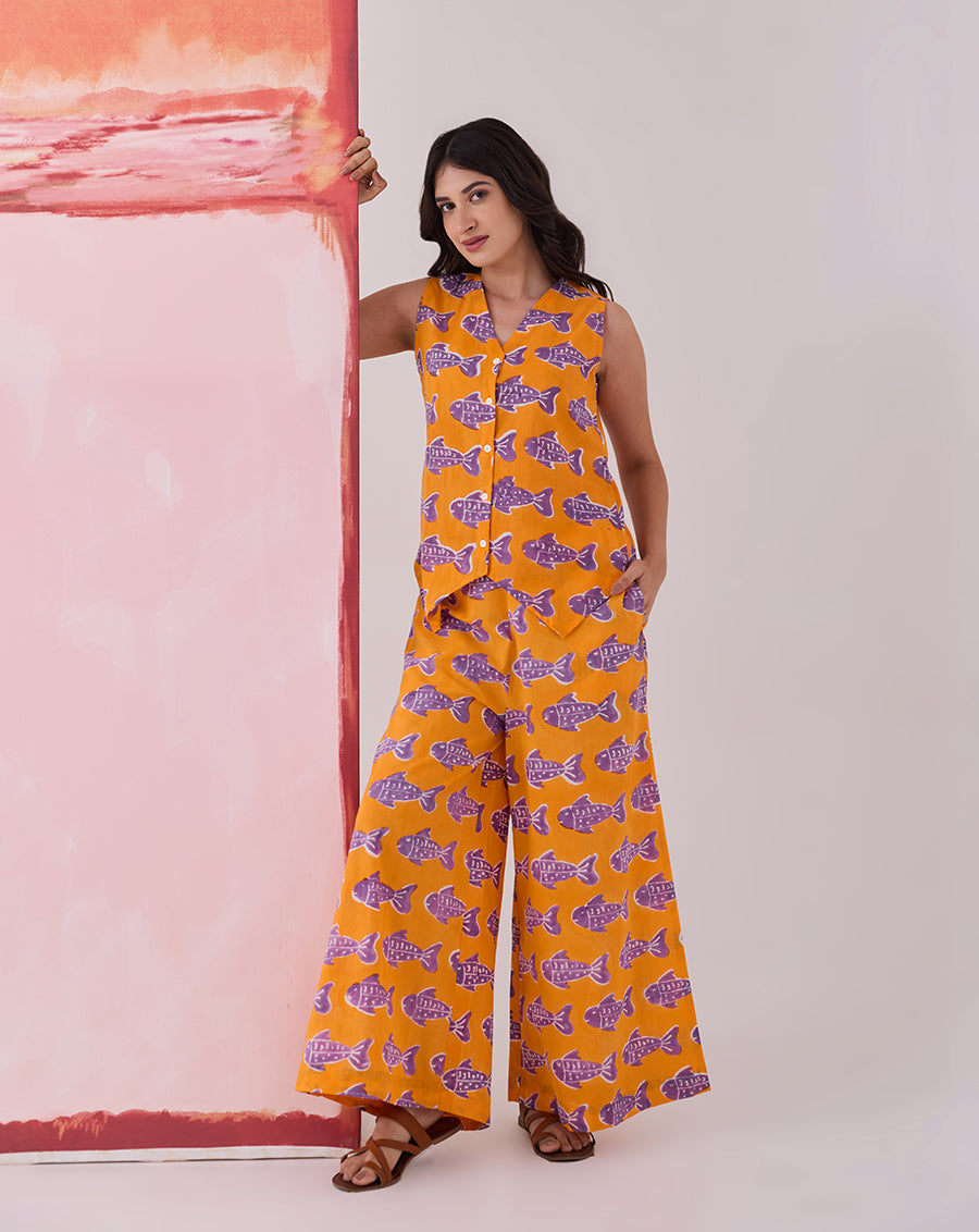 O'Fish Waistcoat Cotton Co-ord Set