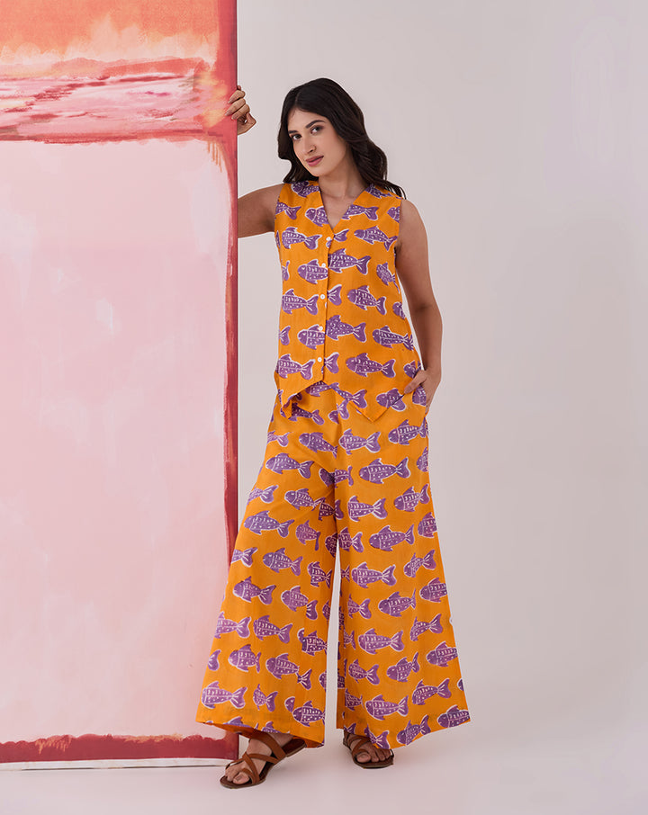 O'Fish Waistcoat Cotton Co-ord Set
