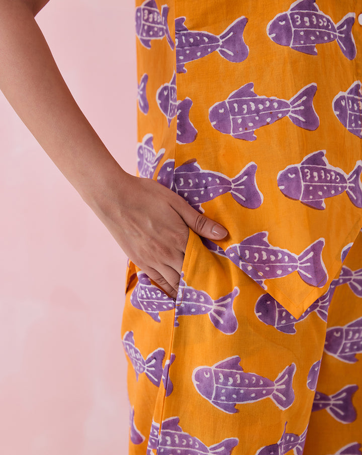 O'Fish Waistcoat Cotton Co-ord Set