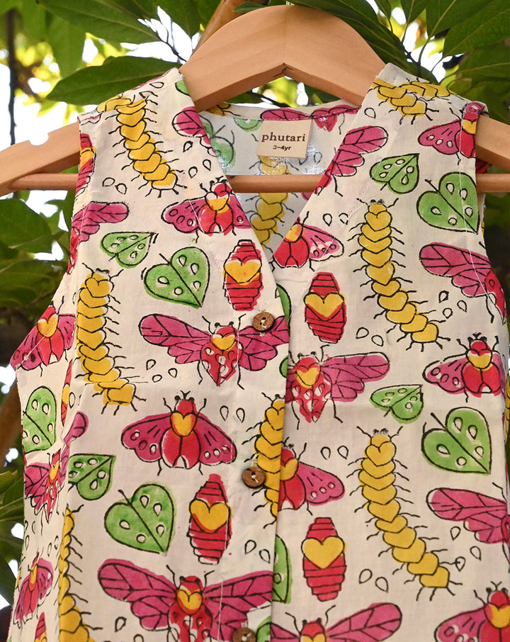 Cat-A-Pillar Original Cotton Dress for Girls