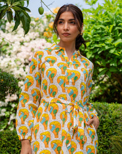 Paradise Soft Cotton Belt Dress