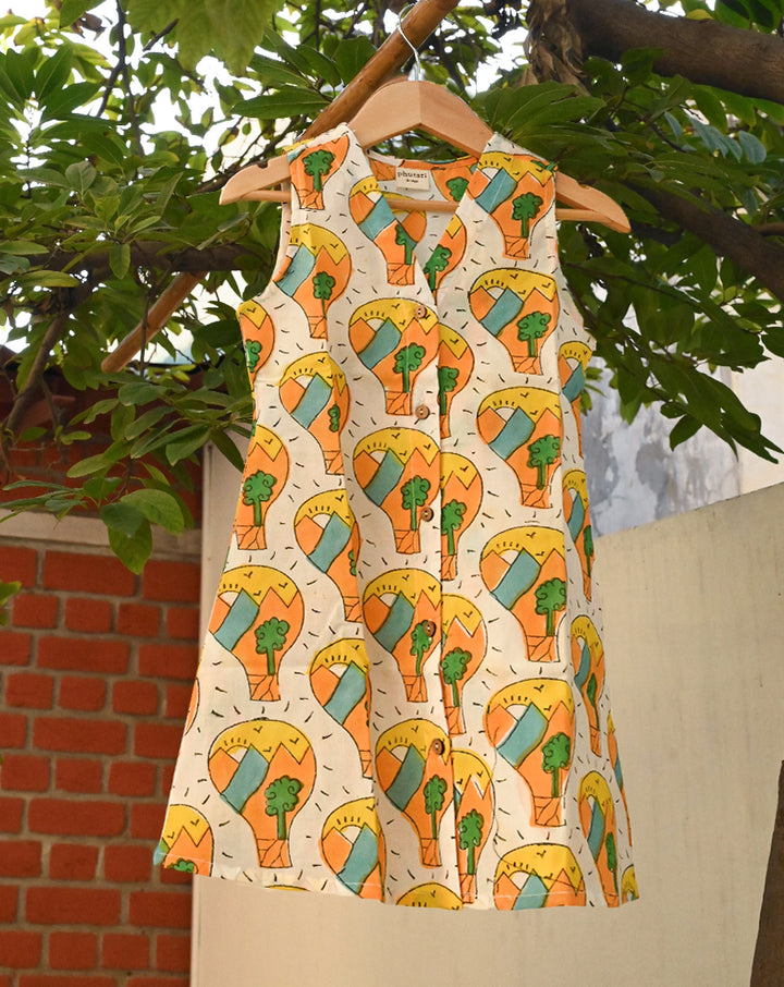 Paradise Cotton Dress for Girls