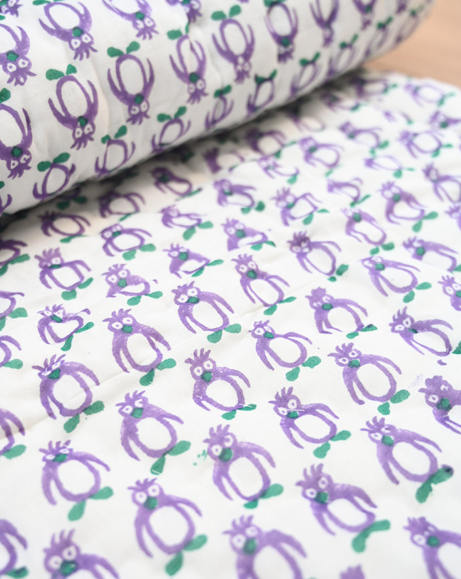 Penguin GOTS Certified Organic Cotton Quilt for Babies/Kids