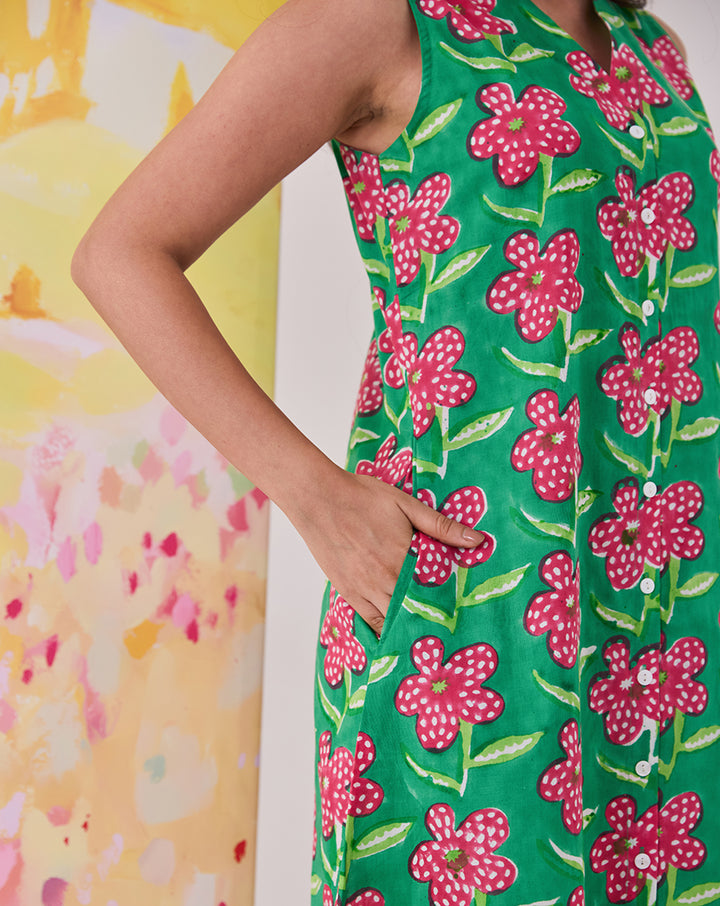 Poppy Midi Rachel Dress