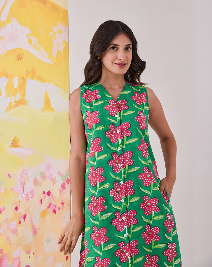 Poppy Midi Rachel Dress
