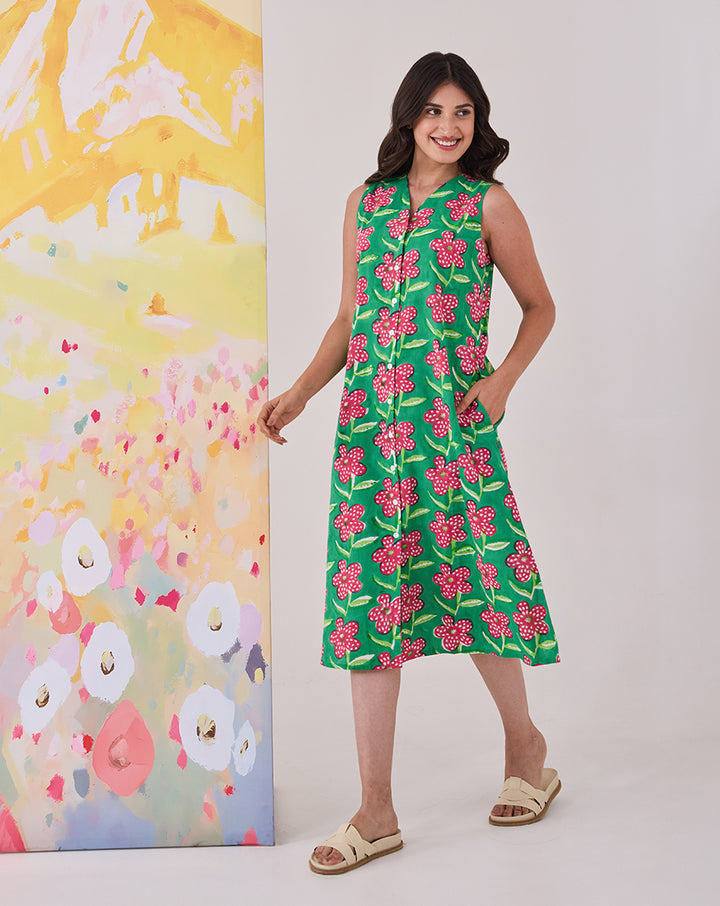 Poppy Midi Rachel Dress