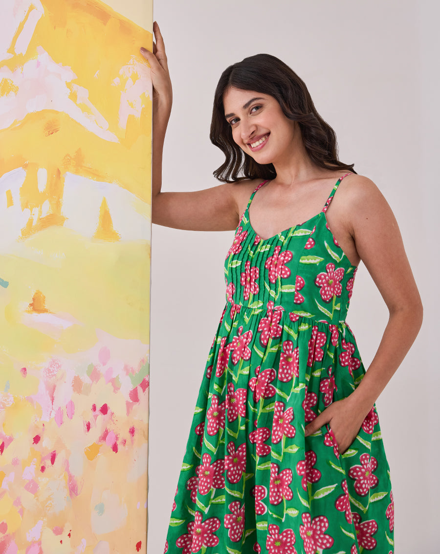 Poppy Cotton Strappy Dress
