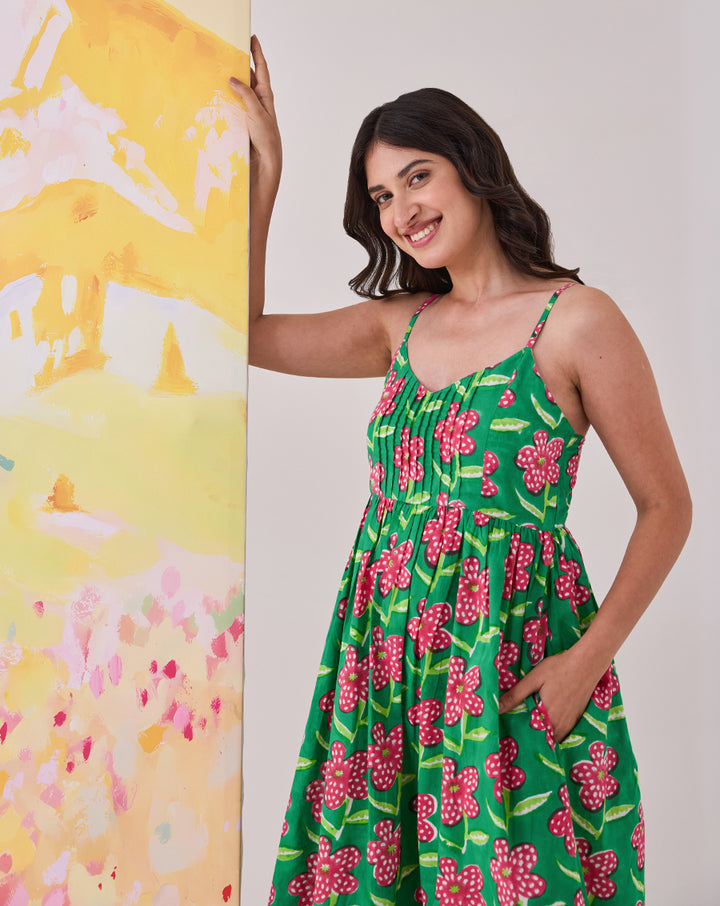 Poppy Cotton Strappy Dress