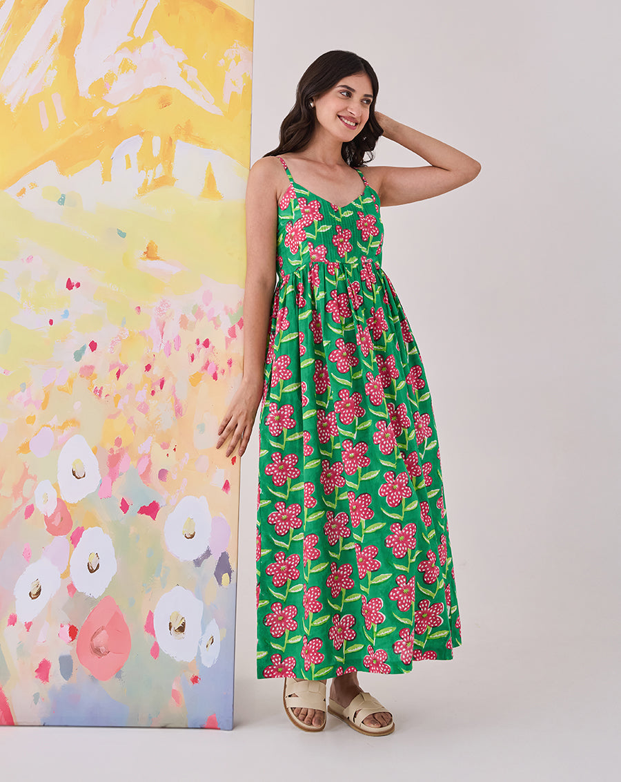 Poppy Cotton Strappy Dress