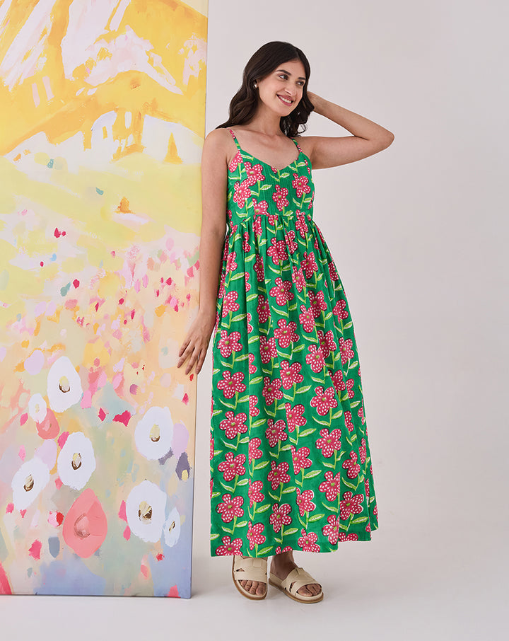 Poppy Cotton Strappy Dress