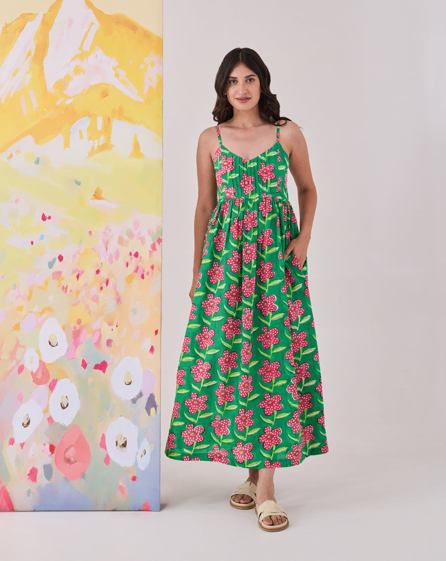 Poppy Cotton Strappy Dress