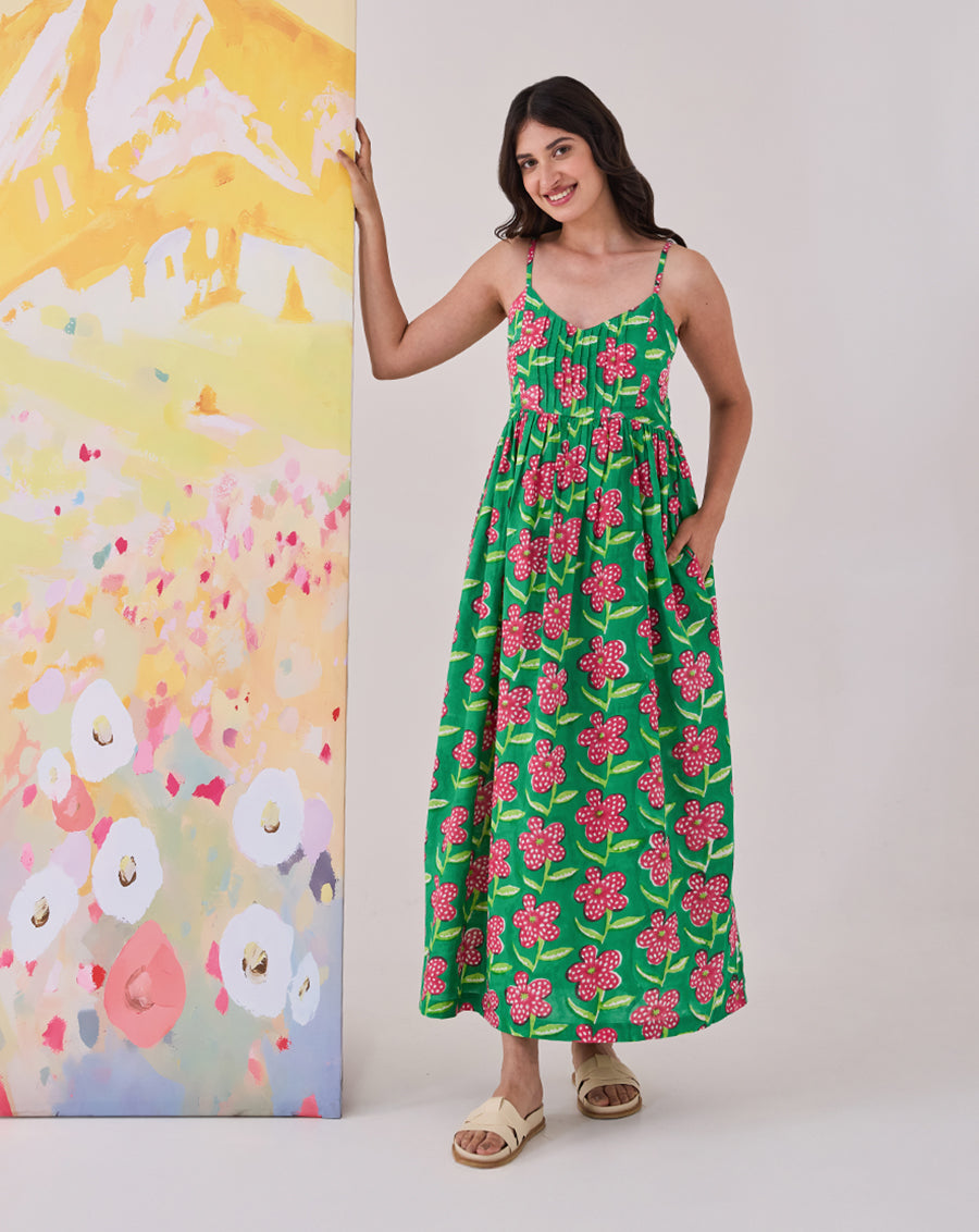 Poppy Cotton Strappy Dress