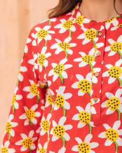 Daffodil Short Kurta Pyjama - Soft Cotton Co-ord Set