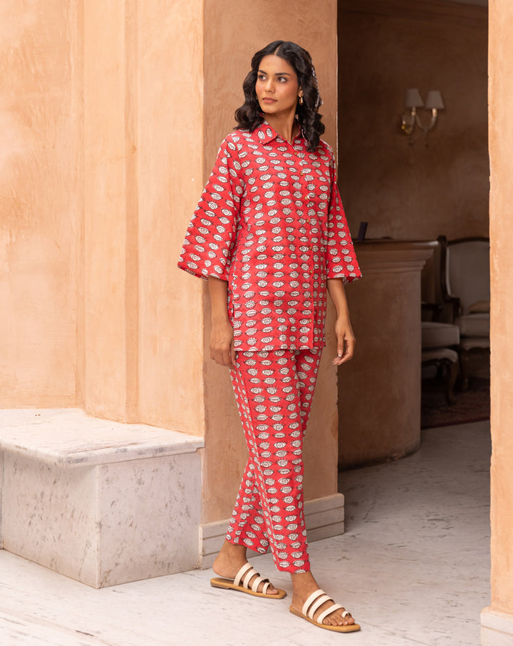 Nazar Battu Chill Jams - Soft Cotton Shirt & Pyjama Set
