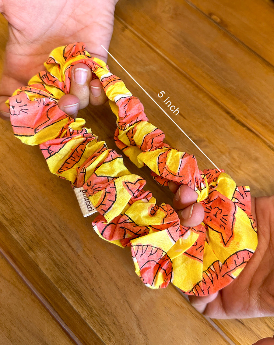 Lovepipo Cotton Scrunchies - Set of 3