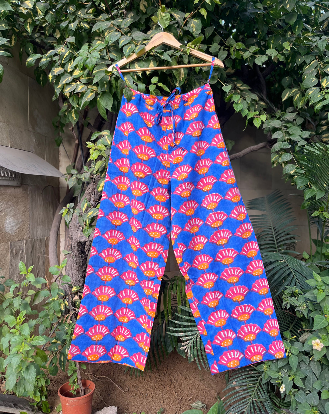 Seashells Cotton Wide Leg Pyjama