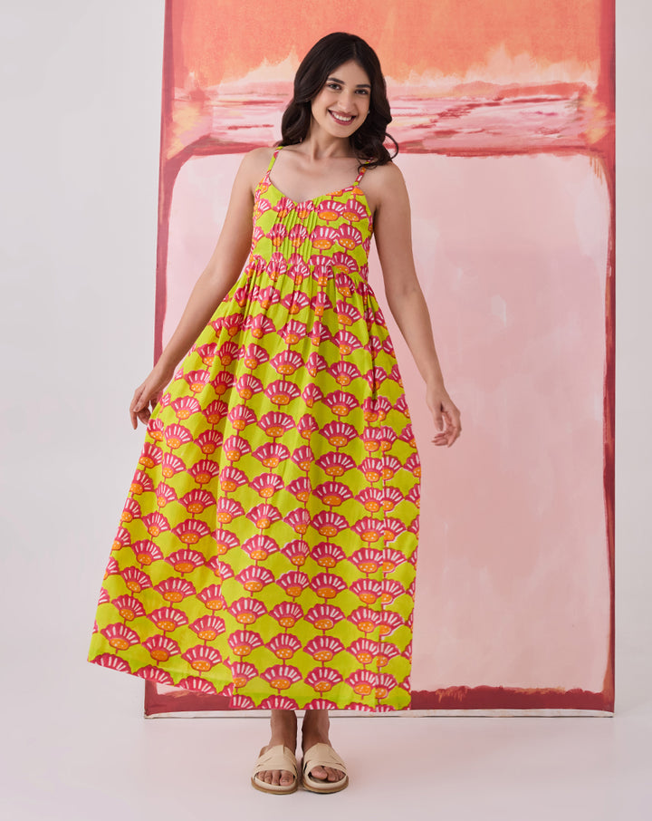 Seashells Cotton Strappy Dress