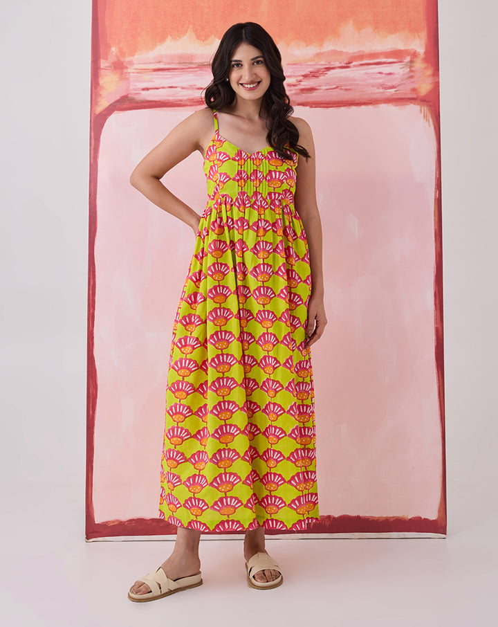 Seashells Cotton Strappy Dress