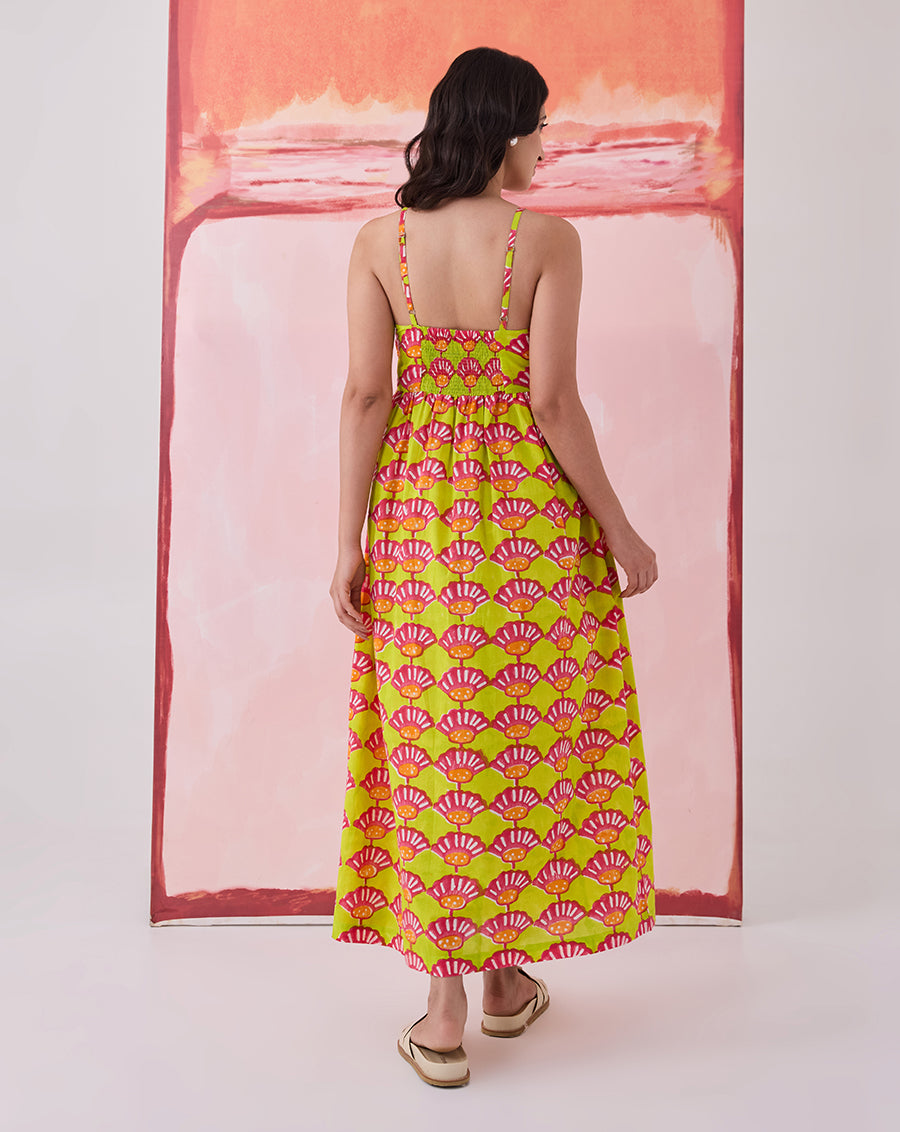 Seashells Cotton Strappy Dress