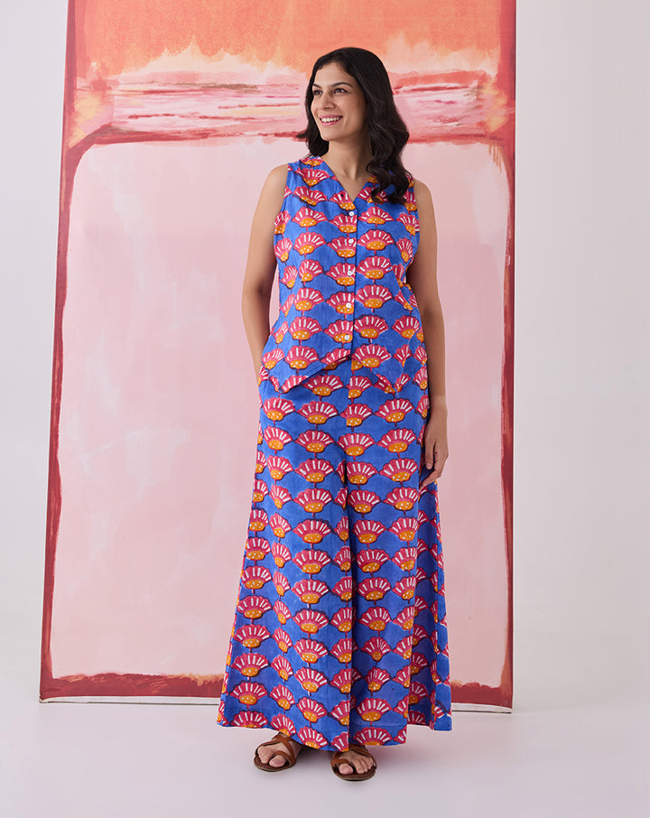 Seashells Waistcoat Cotton Co-ord Set